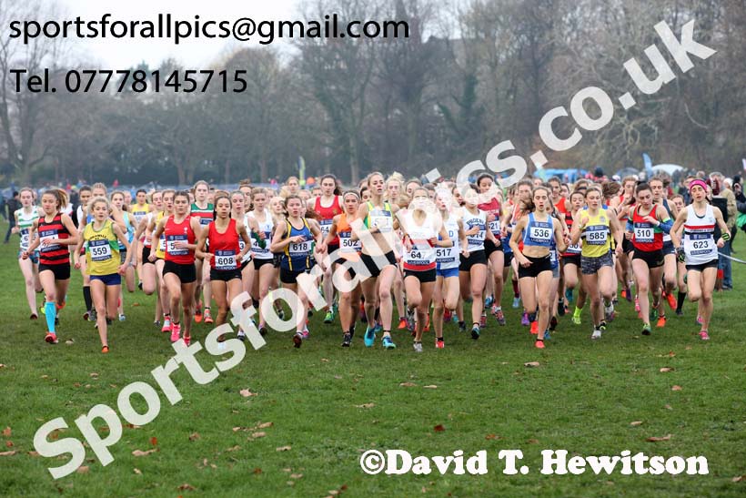 Womens under-17s and junior British Athletics Liverpool Cross Challenge, Sefton Park, Liverpool. Photo:  David T. Hewitson/Sports for All Pics